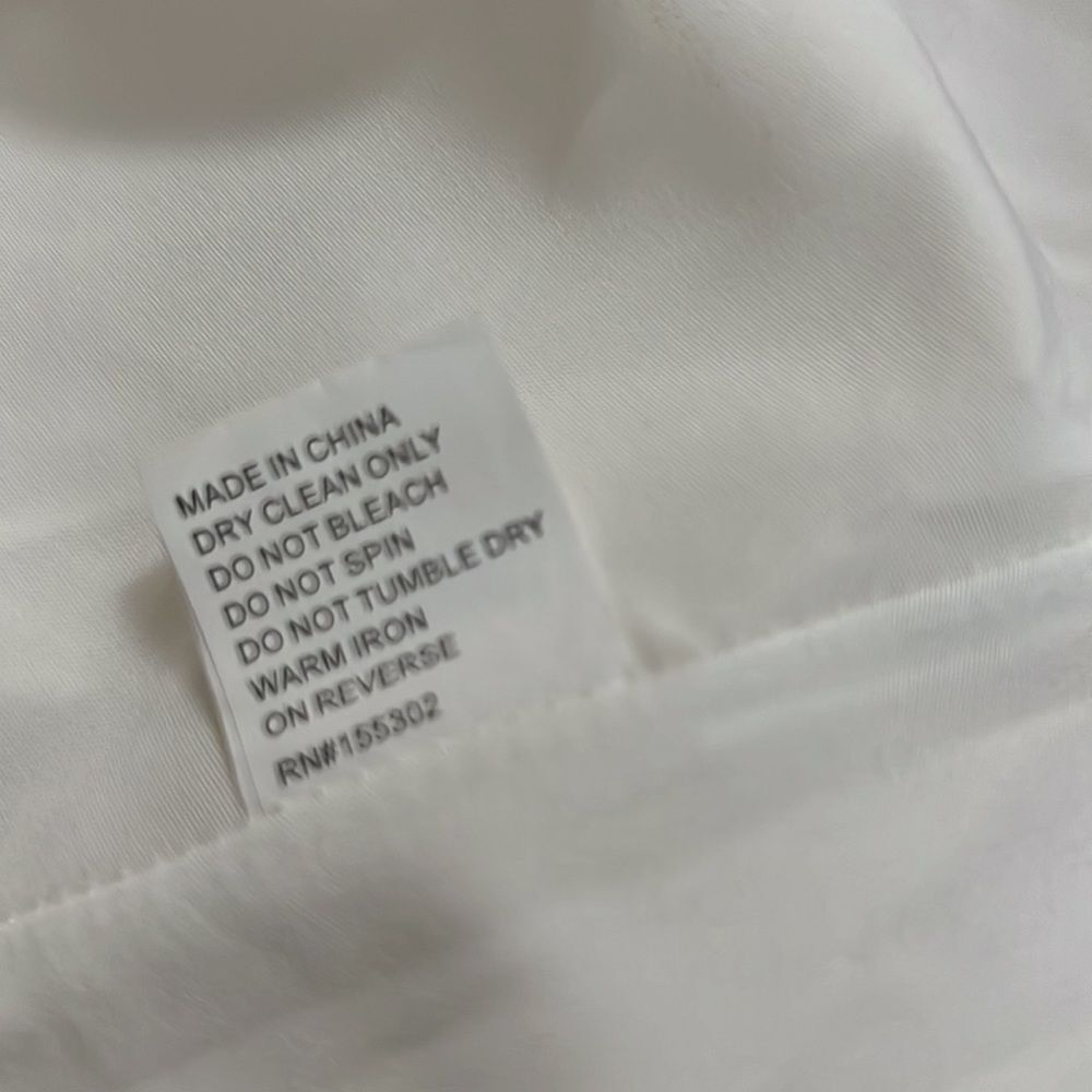 NWT HARPER TIERED WHITE V NECK DRESS SIZE L - Picture 9 of 10